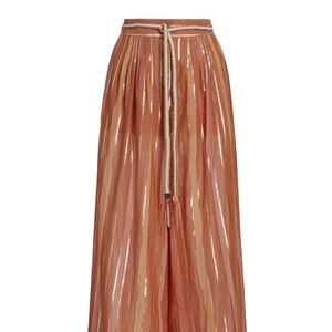 Zimmermann Belted High Elastic Waist Wide Leg Pants AU Size 3 (US 8-10)